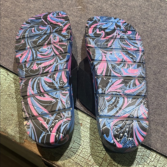 Alegria Astara I Got You Babe Black Purple Thong Platform Sandal Flip Flop 11.5 - Picture 5 of 7